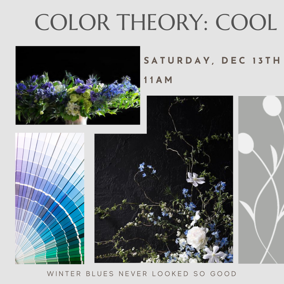 flower workshop that works with cool color palettes