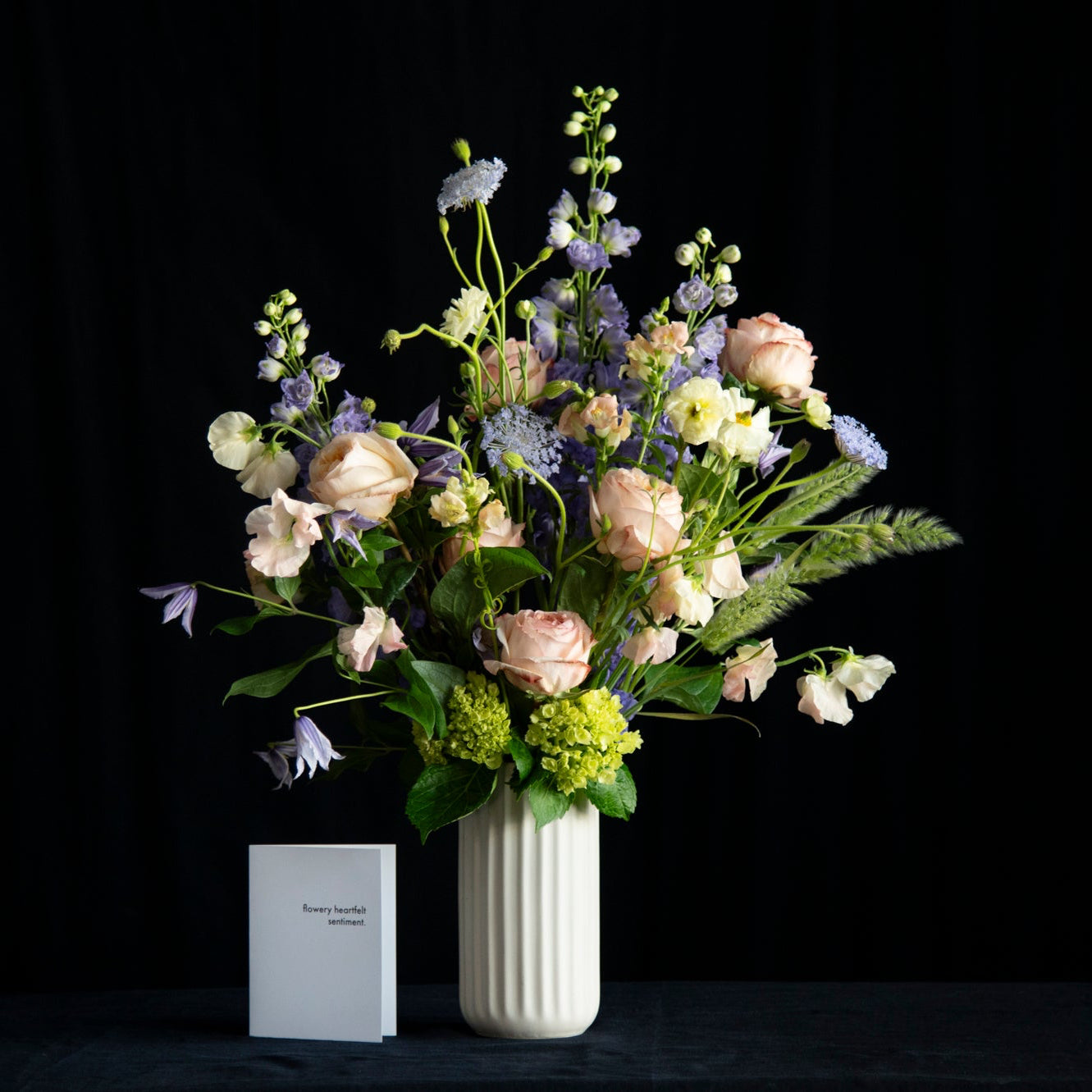 vertical design of pastel stems