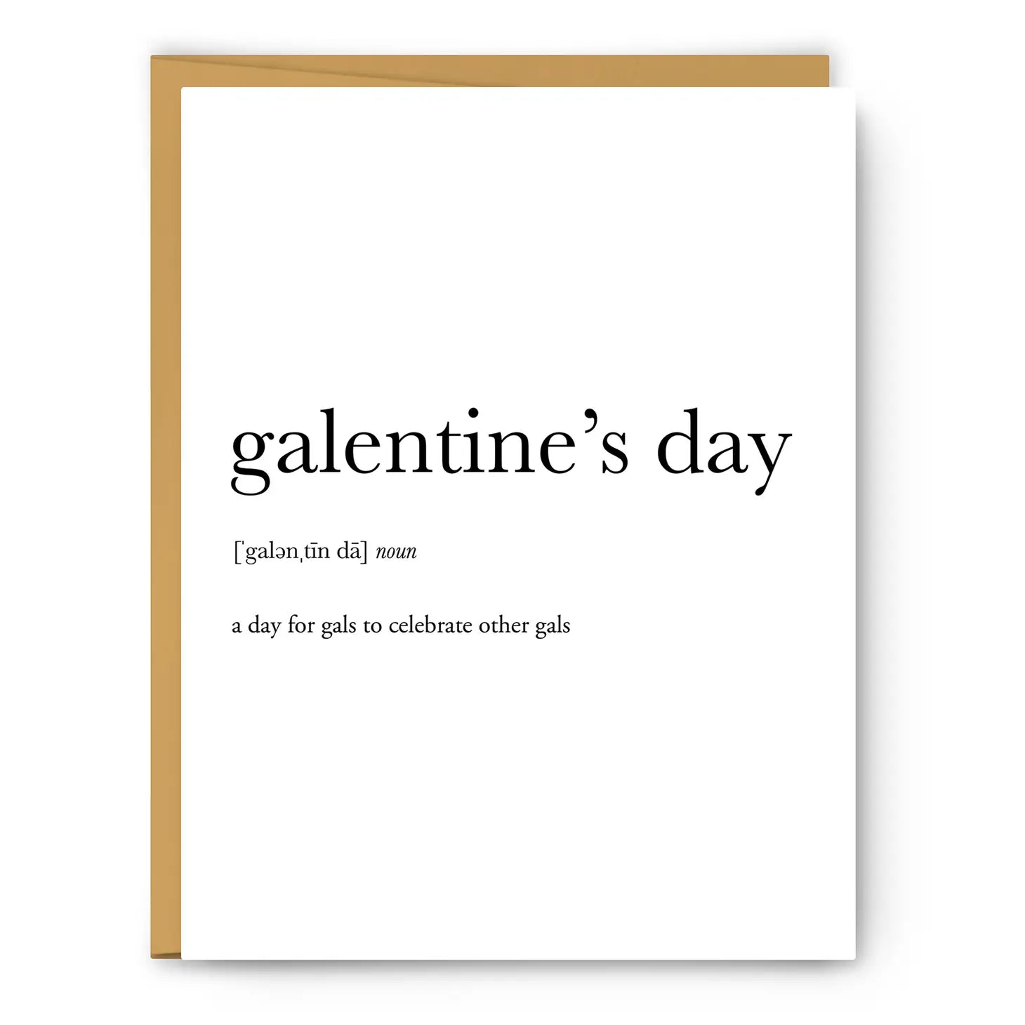 Definition Greeting Card: Galentine's Day