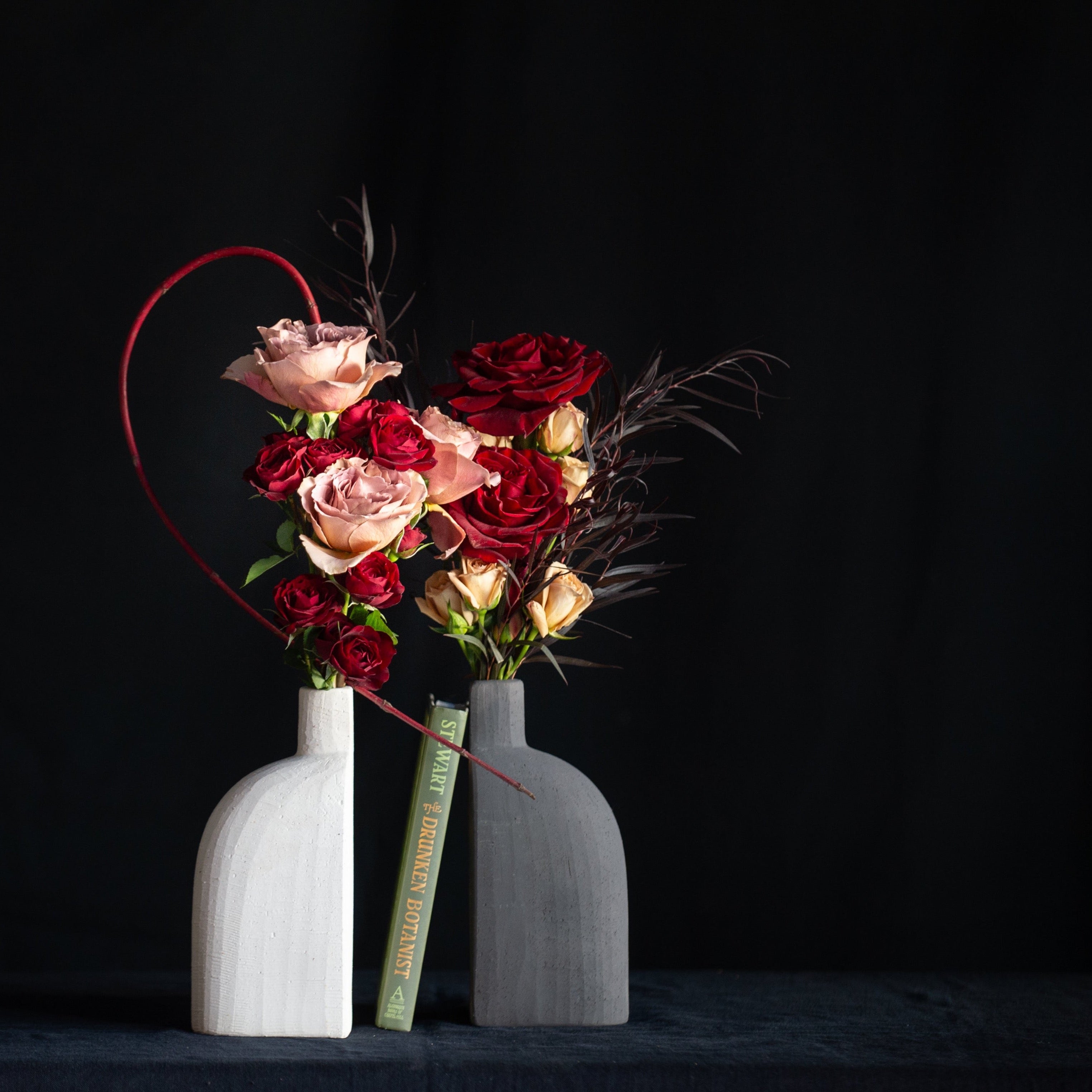 Bookend Bud Vases for your better half