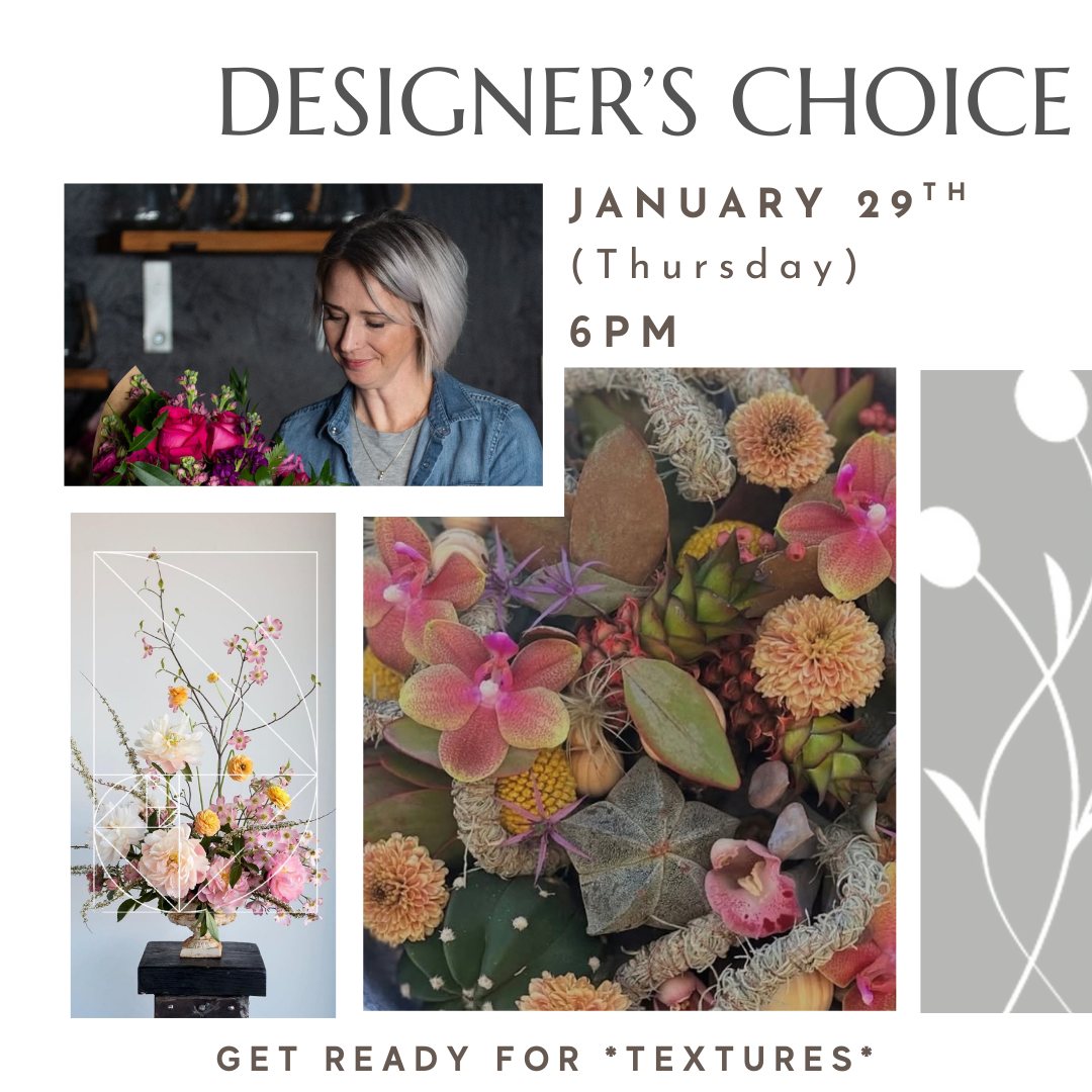Designer's choice flower arranging workshop