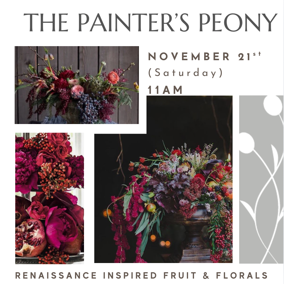 The Painter's Peony Nov 21st