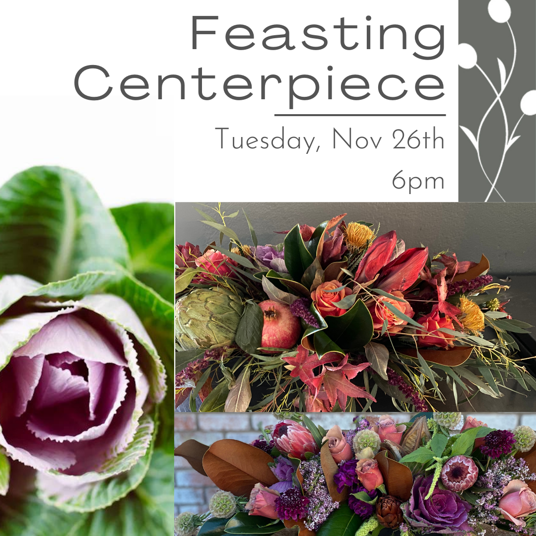 Create a Thanksgiving centerpiece at a floral workshop