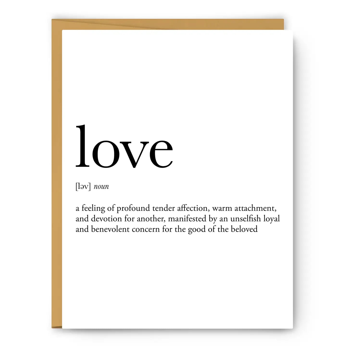 Definition Greeting Card: Love