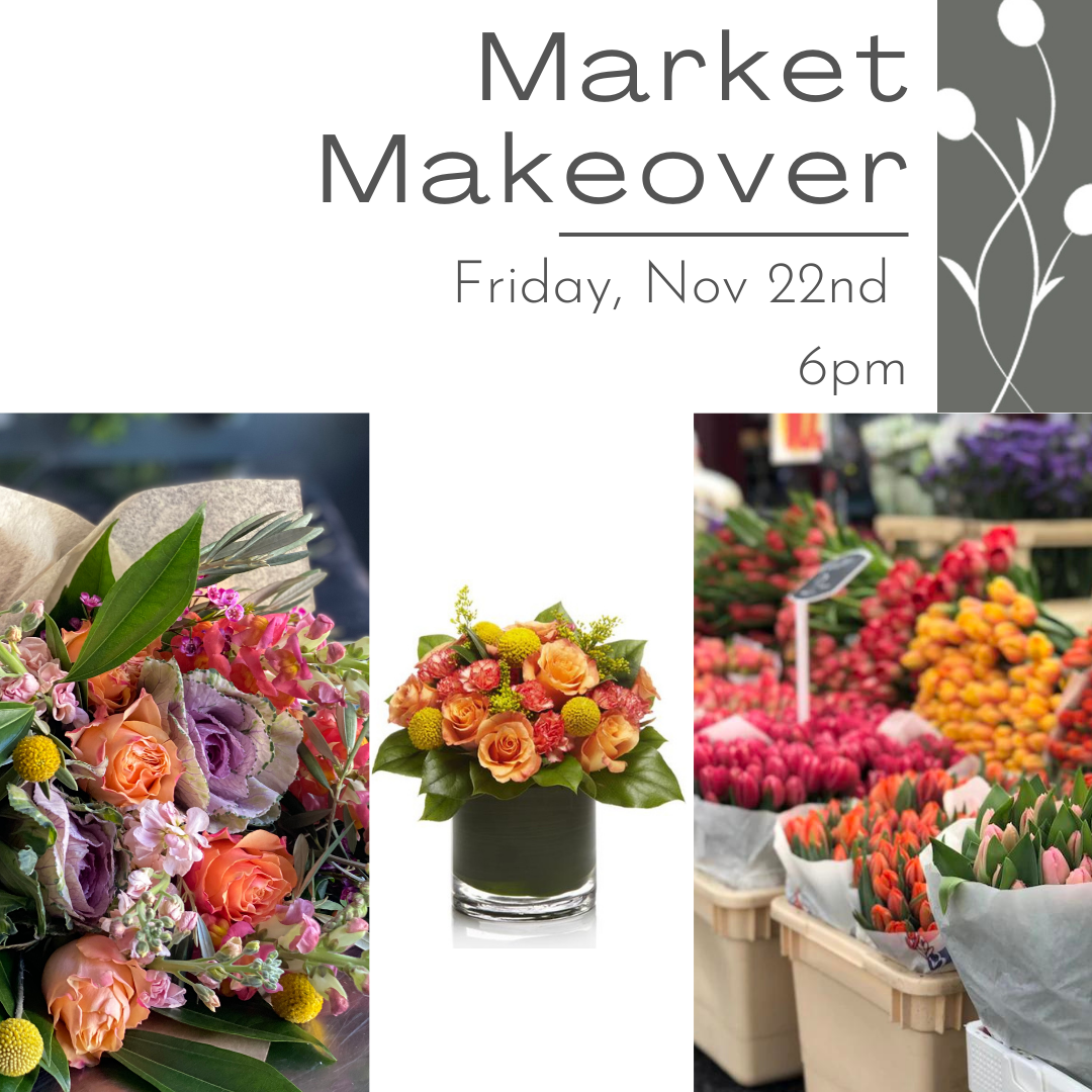 Learn how to make grocery store flowers look like professional designs at this flower workshop