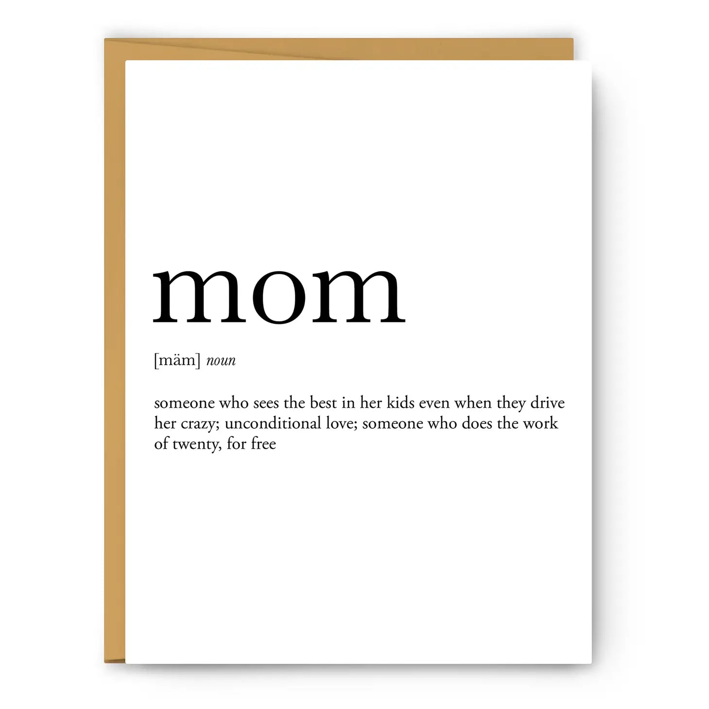 Definition Greeting Card: Mom