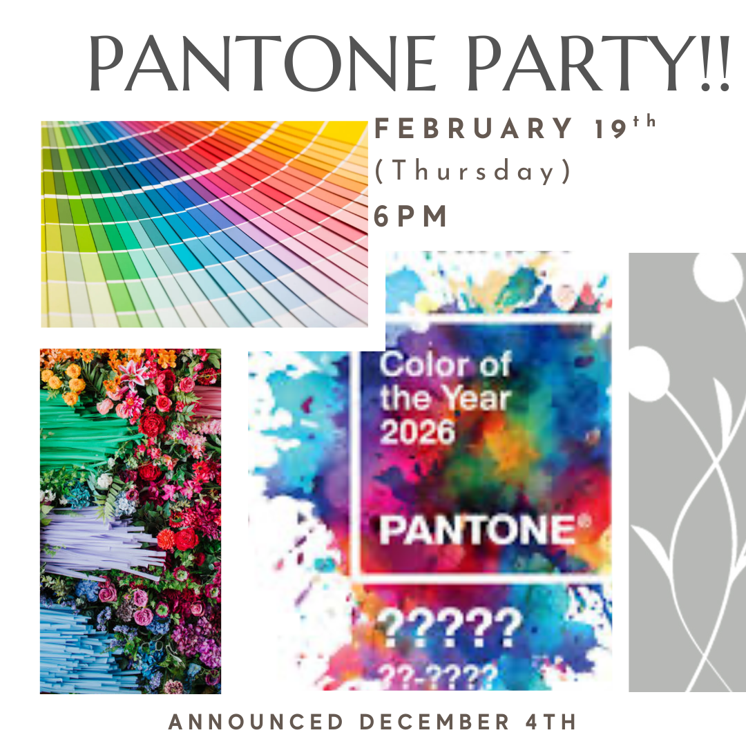 A floral design workshop inspired by the 2026 Pantone Color of the Year