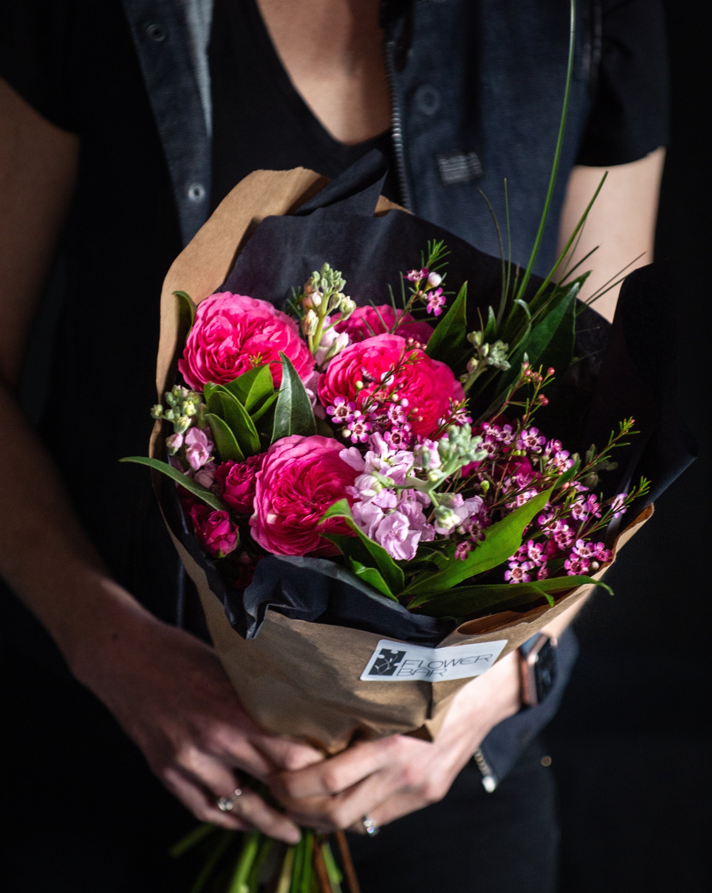 Valentines wrap of a garden roses