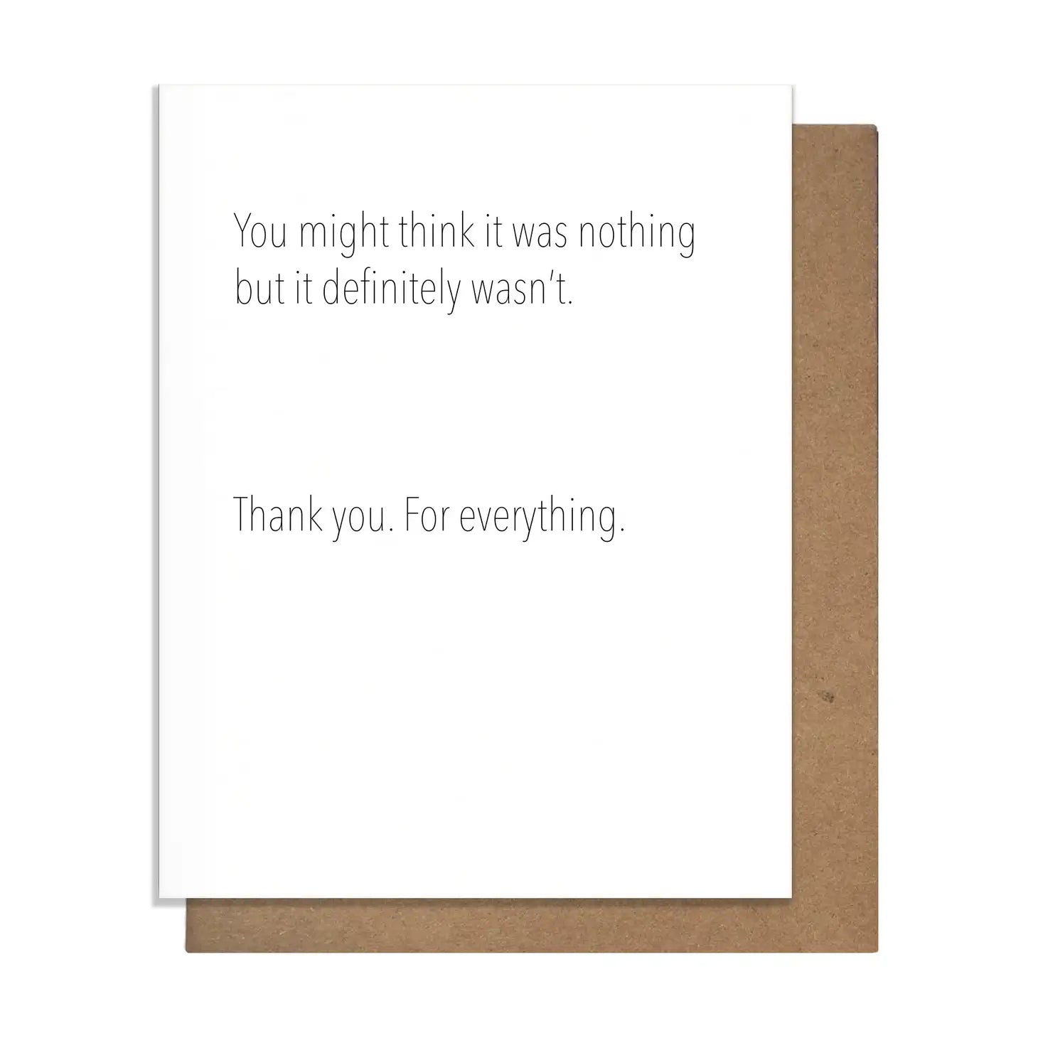 Thank you for everything - Greeting Card