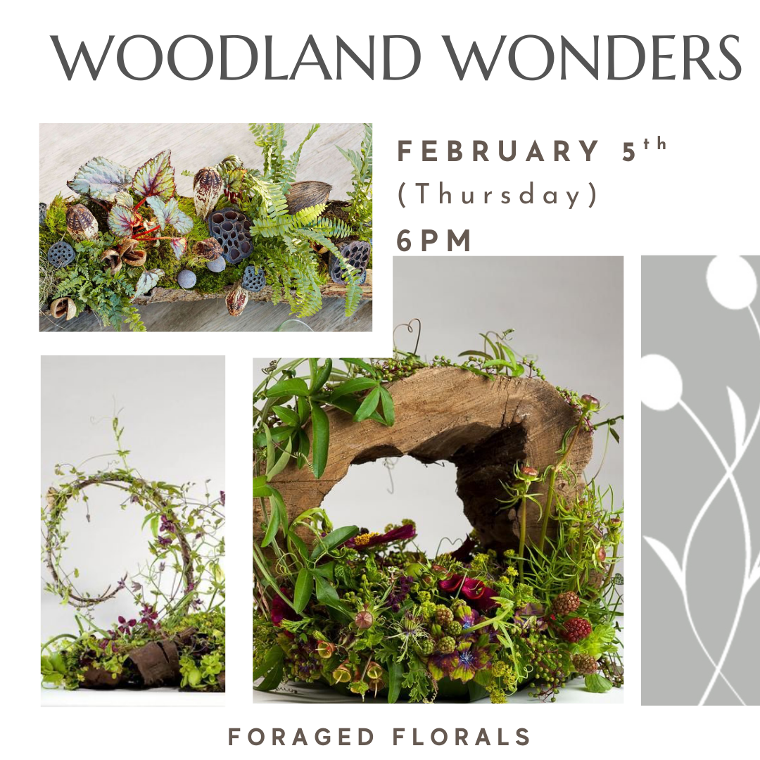 Create that signature “foraged” look—earthy, whimsical, and wonderfully detailed in this floral workshop