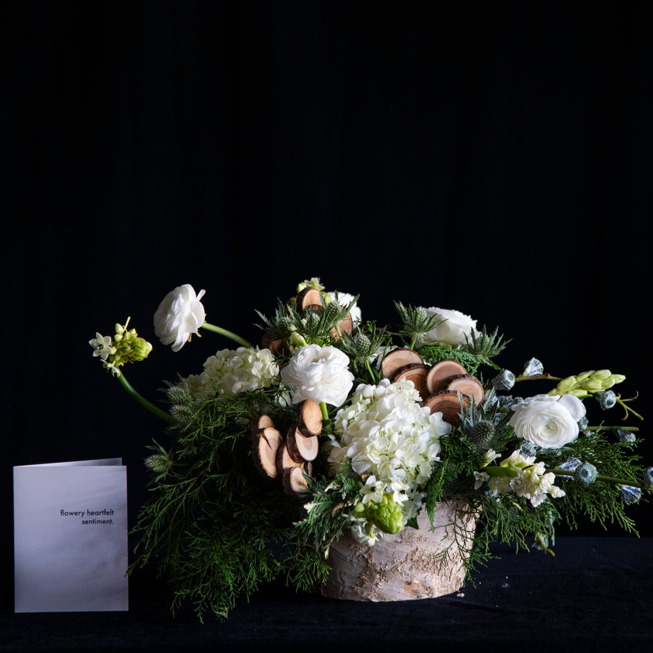 winter white holiday centerpiece