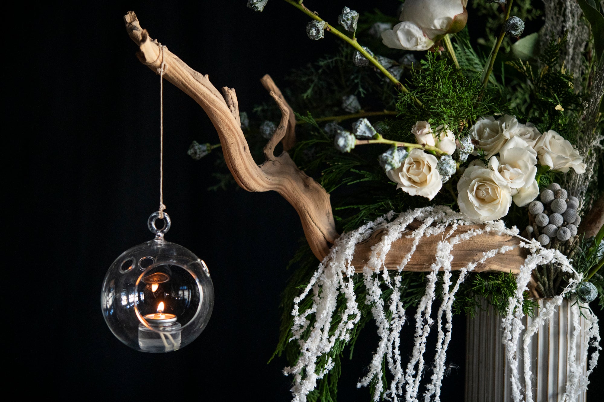 detail of candlelight