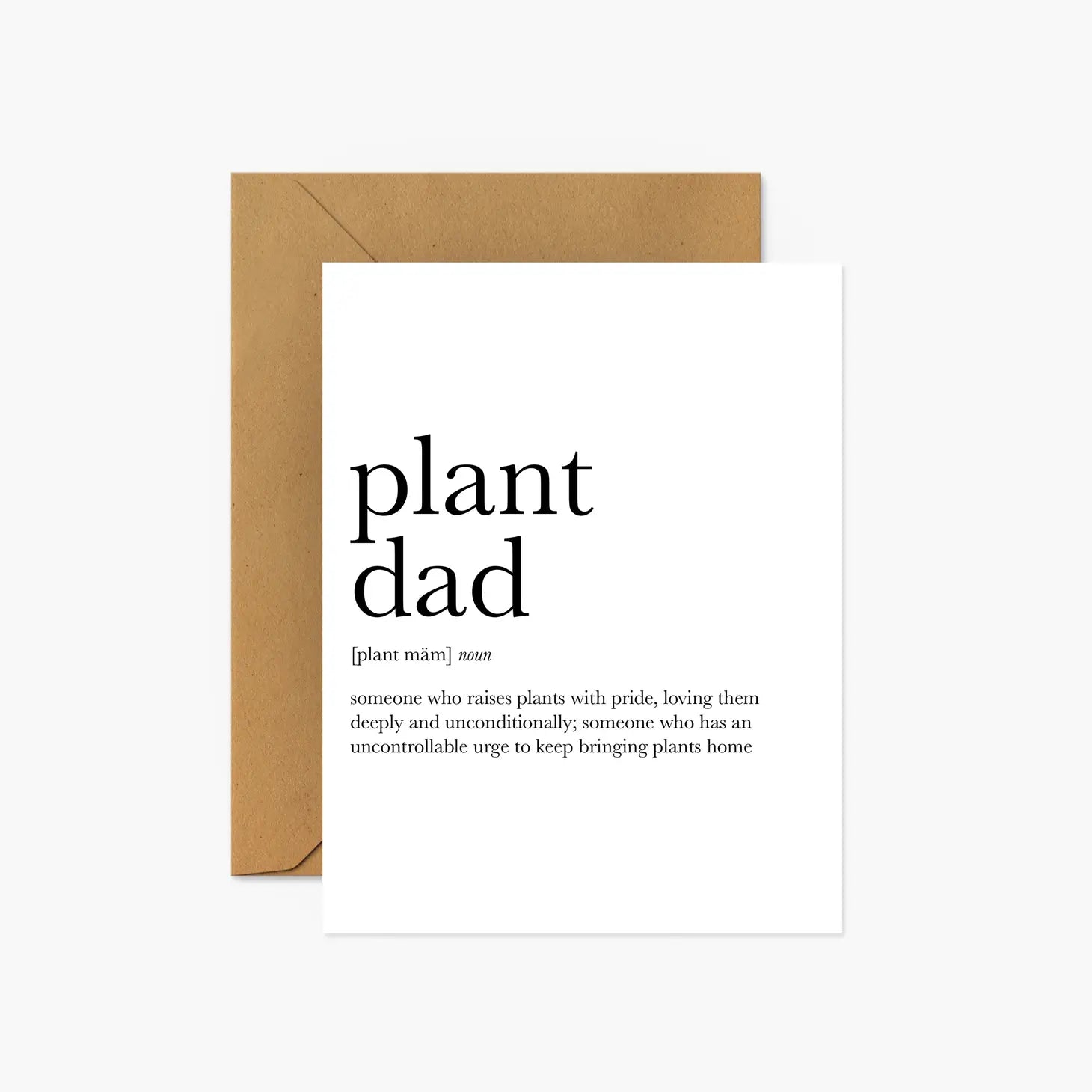 Definition Greeting Card: Plant Dad