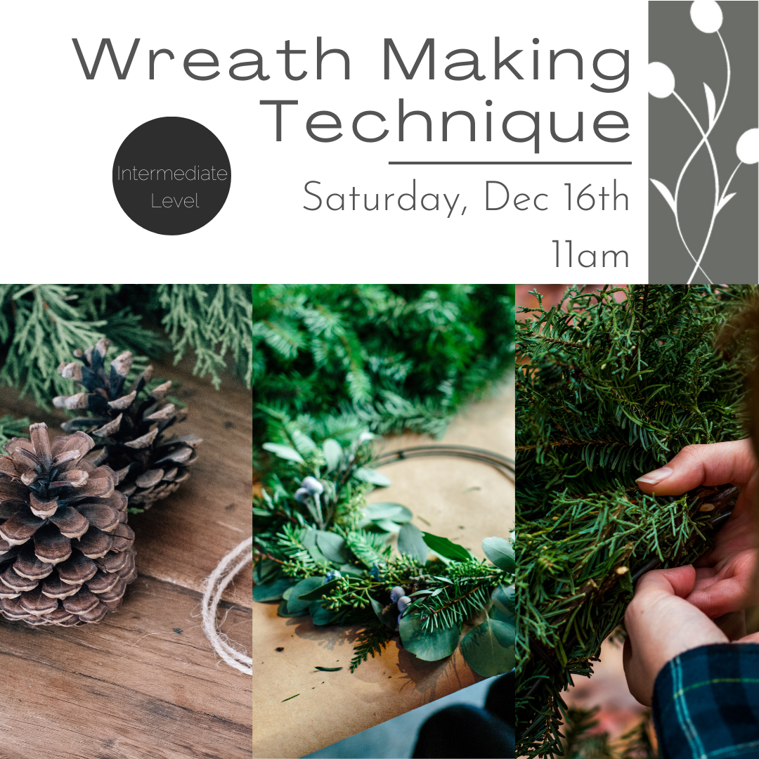 Learn how to make a wreath from holiday greens at this workshop