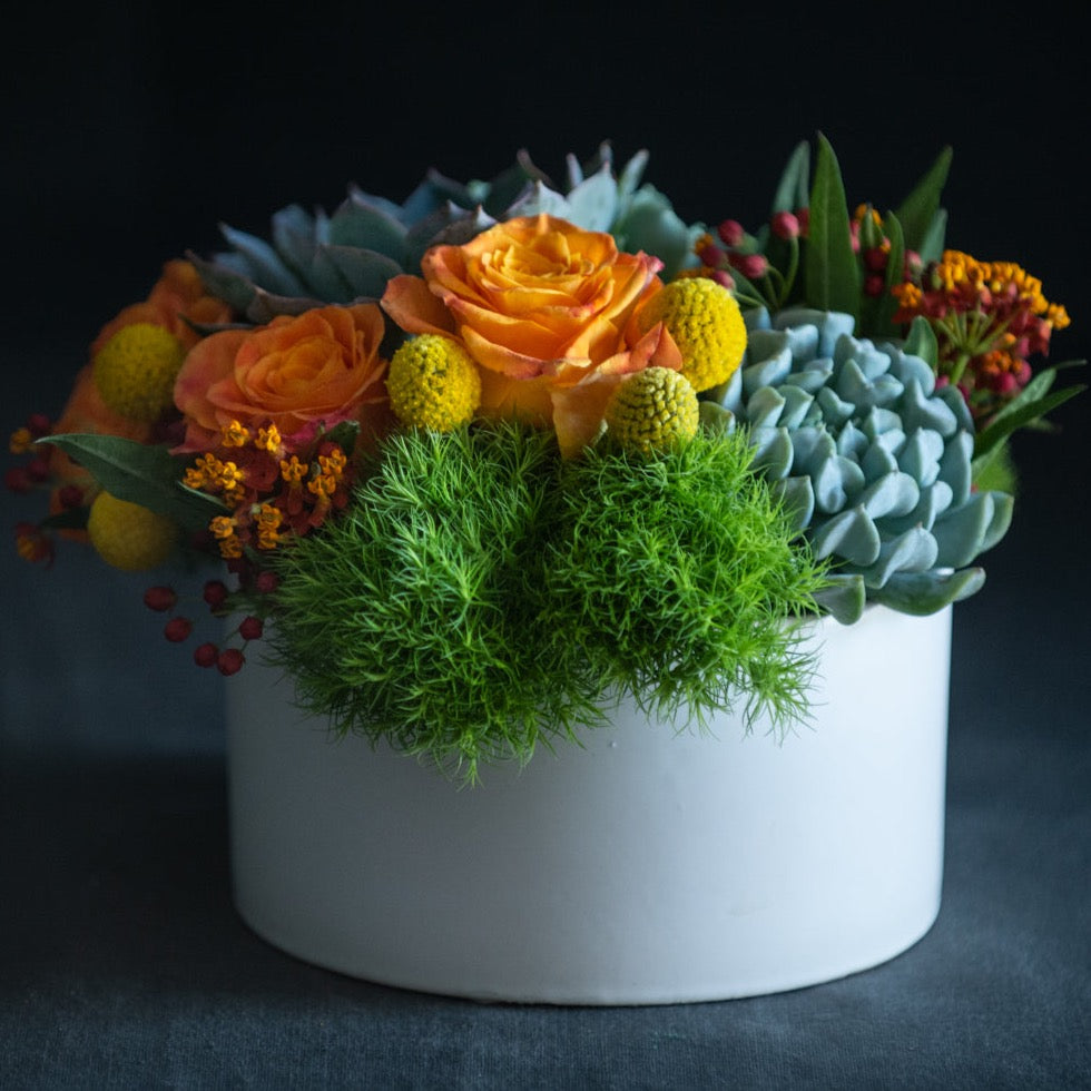 floral design with succulents