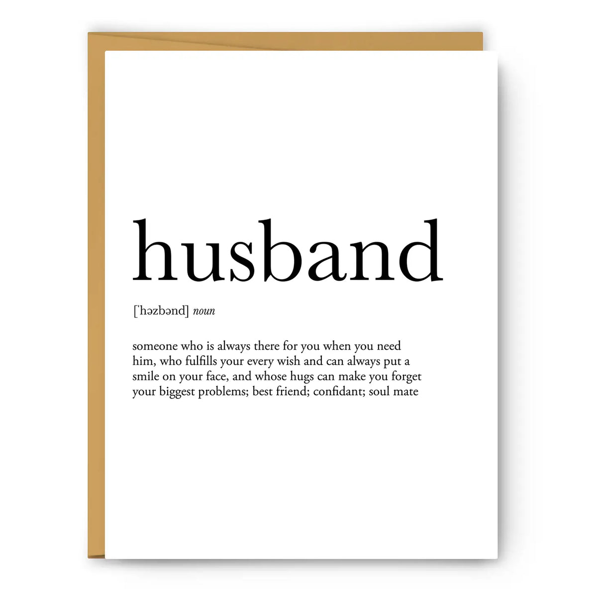 Definition Greeting Card Husband Flower Bar