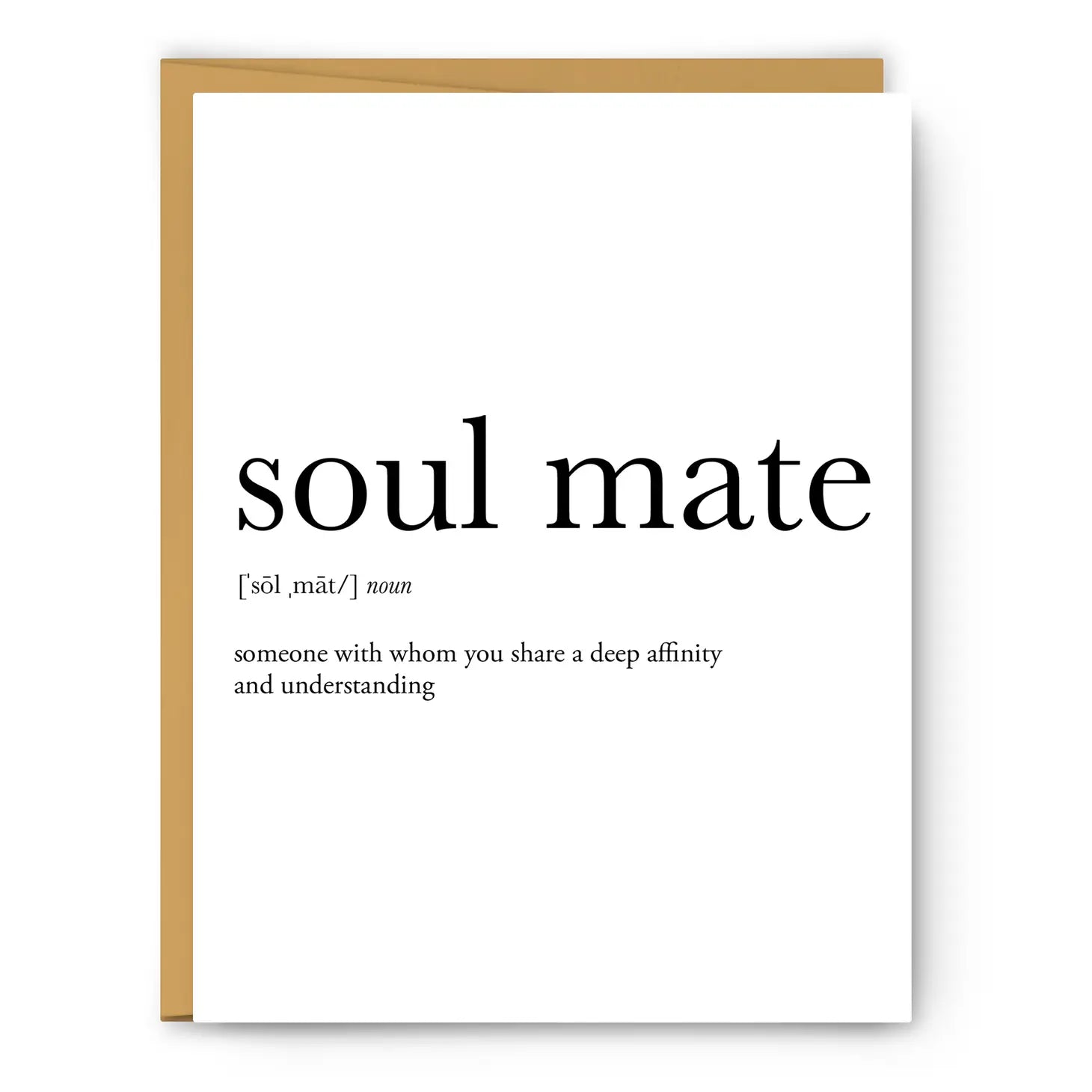 Definition Greeting Card: Soul Mate
